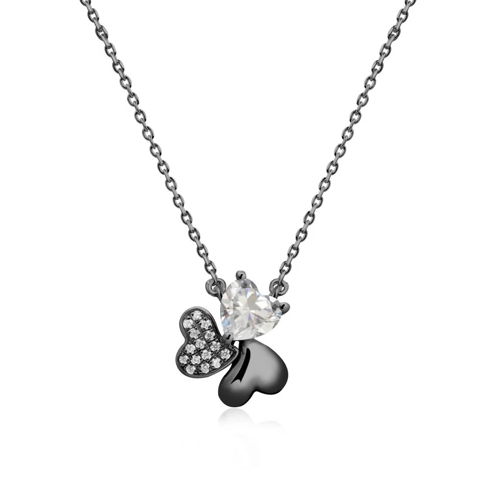 Cubic Zirconia Shamrock Necklace - Image 8