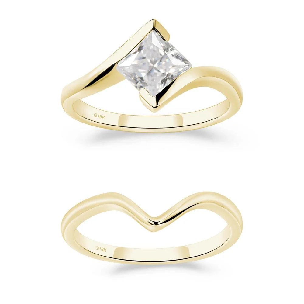 Cubic Zirconia Tension Engagement Ring - Image 21