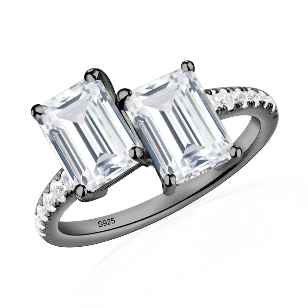 Cubic Zirconia Toi Et Moi Ring - Image 2