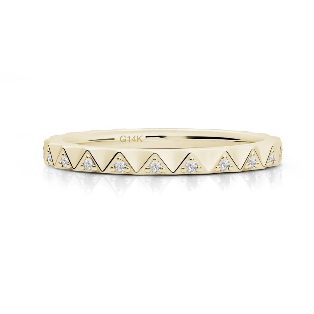 Cubic Zirconia Triangle Eternity Band Ring - Image 6