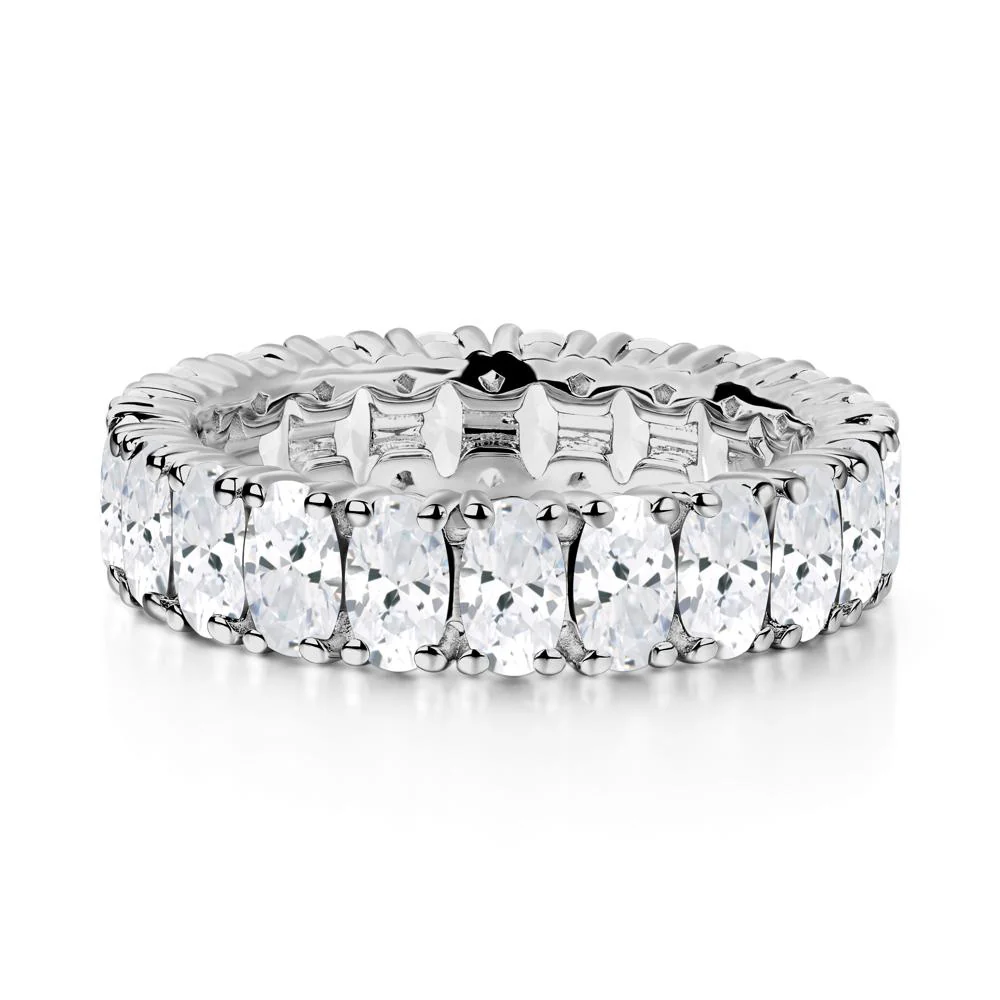 Cubic Zirconia Wide Band Eternity Ring - Image 6