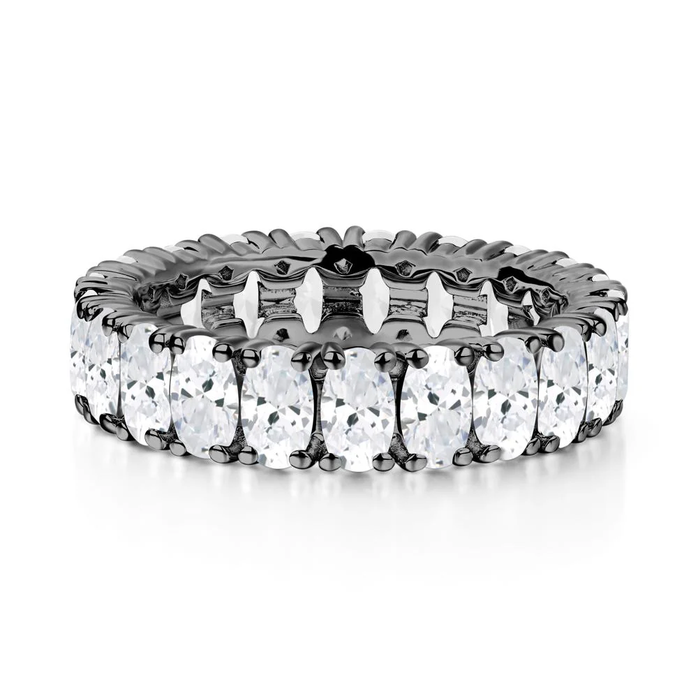 Cubic Zirconia Wide Band Eternity Ring - Image 7