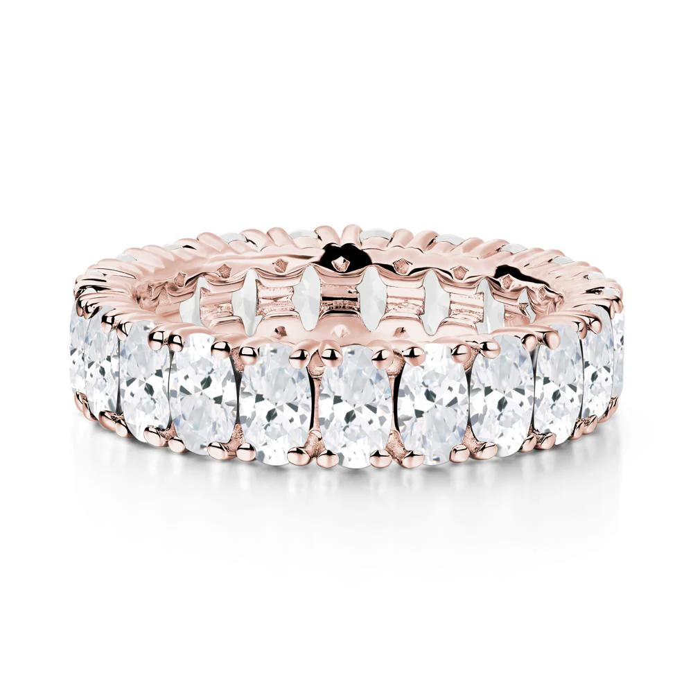 Cubic Zirconia Wide Band Eternity Ring - Image 8