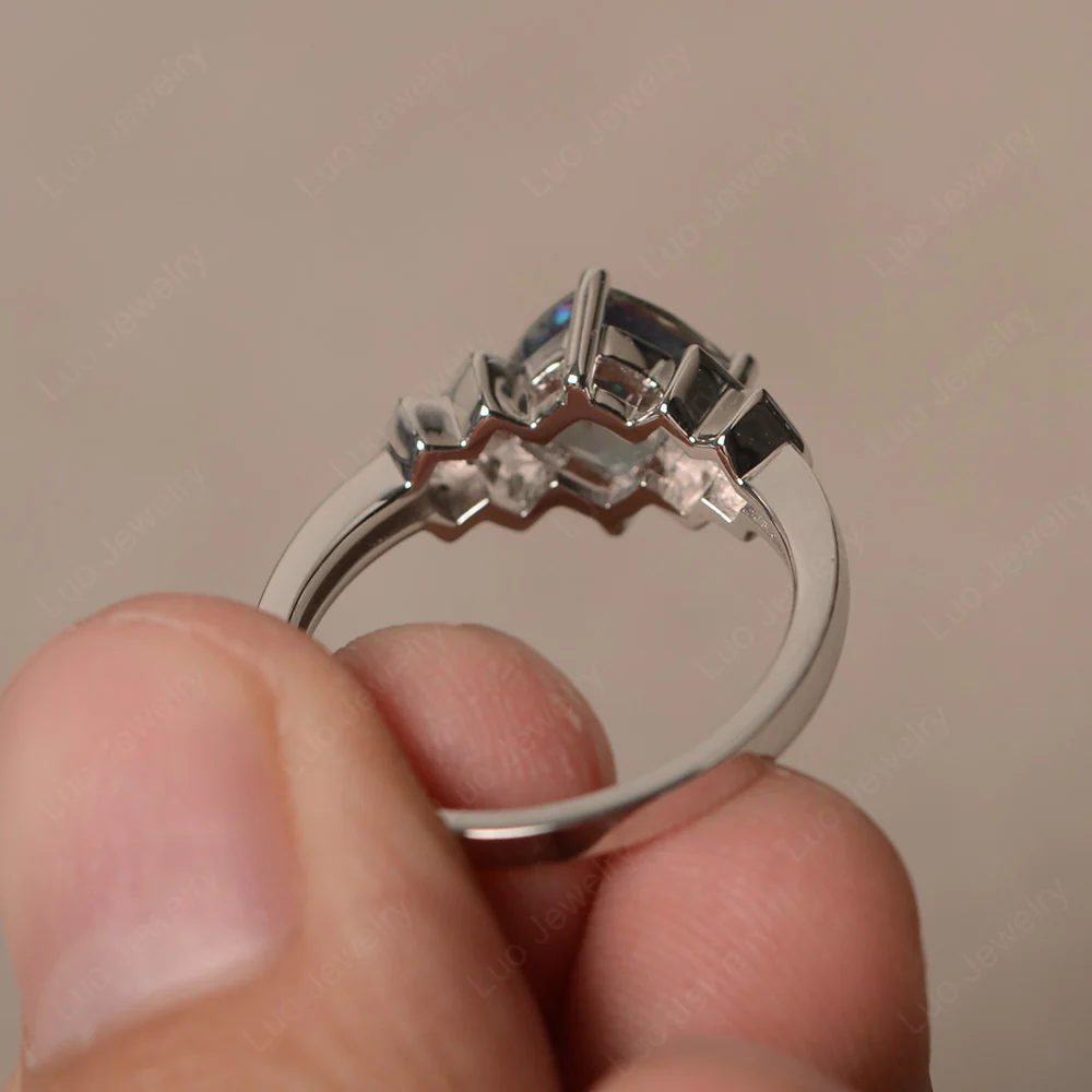 Cushion Cut Mystic Topaz Ring Kite Set - Image 2