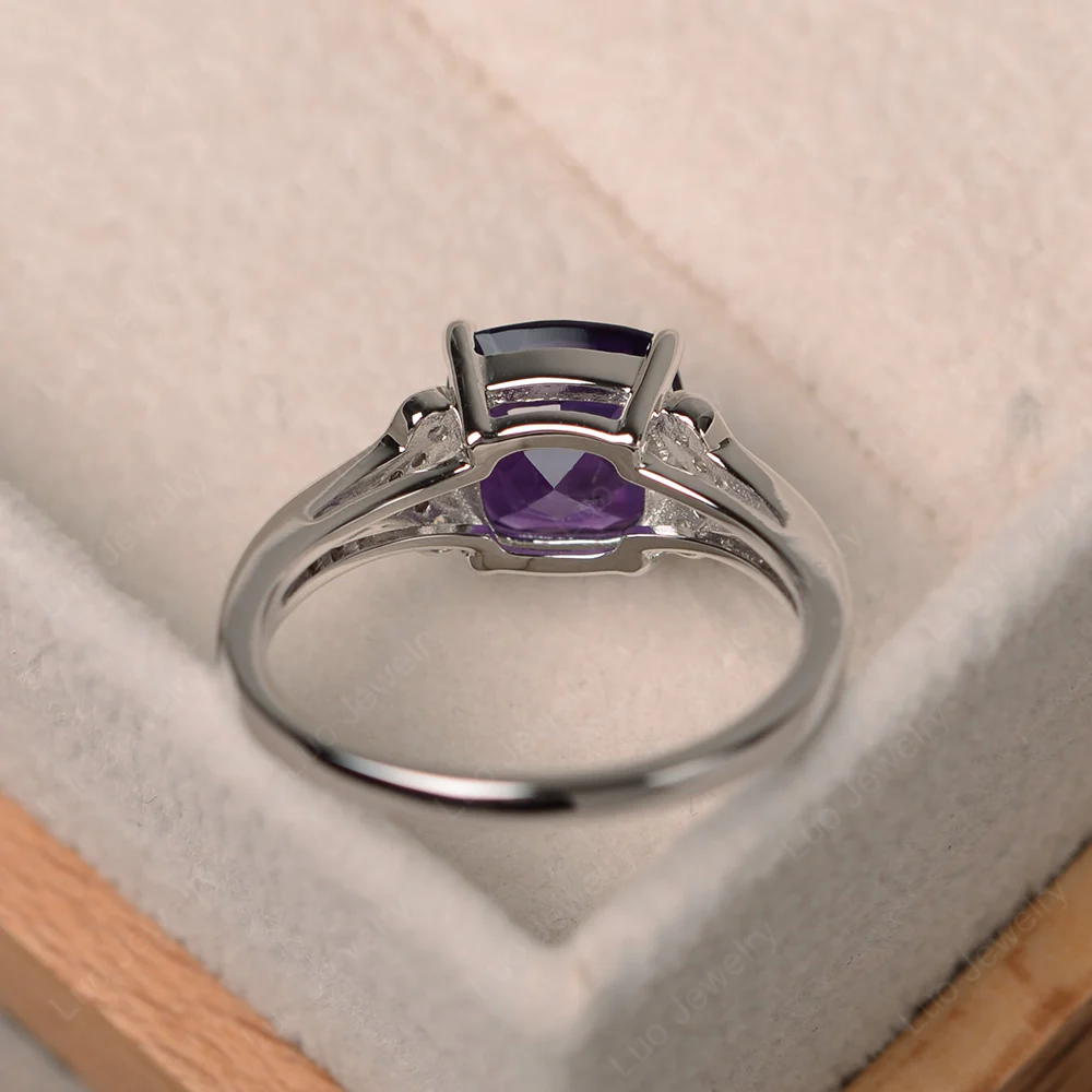 Cushion Shaped Amethyst Ring - Image 3