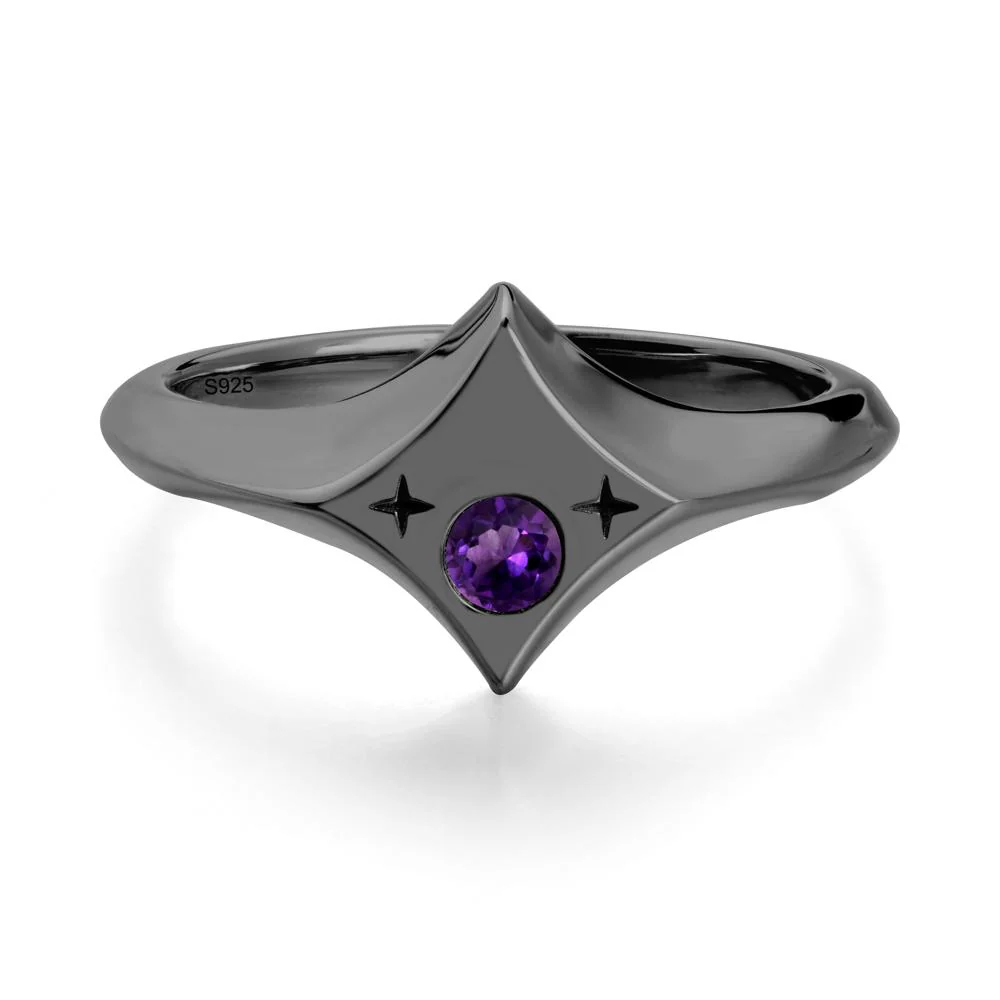 Custom Amethyst Zodiac Ring