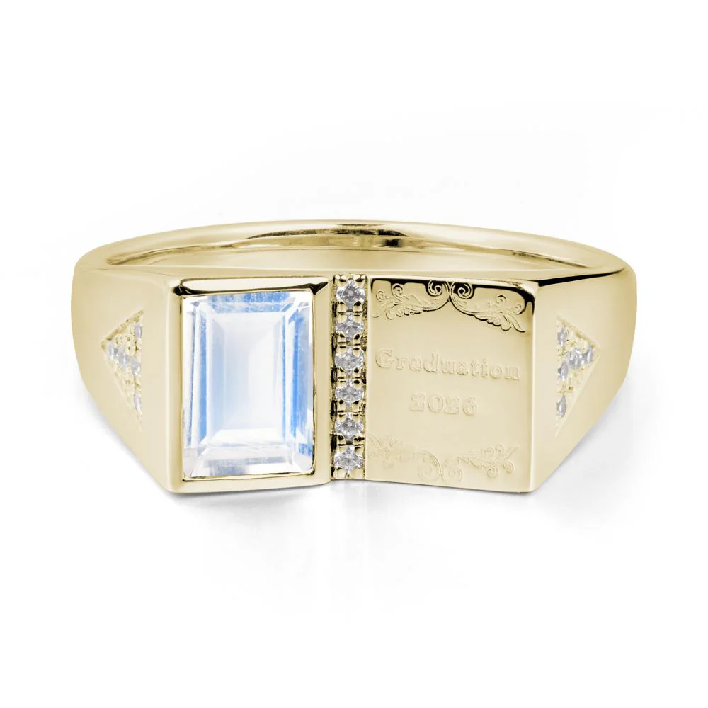 Custom Moonstone Graduation Ring - Image 2