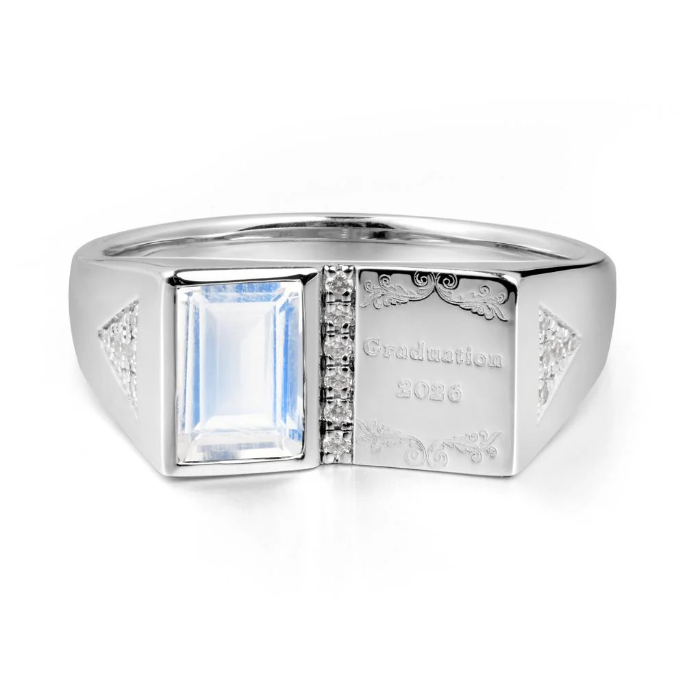 Custom Moonstone Graduation Ring - Image 4