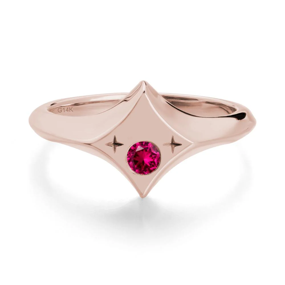 Custom Ruby Zodiac Ring - Image 2