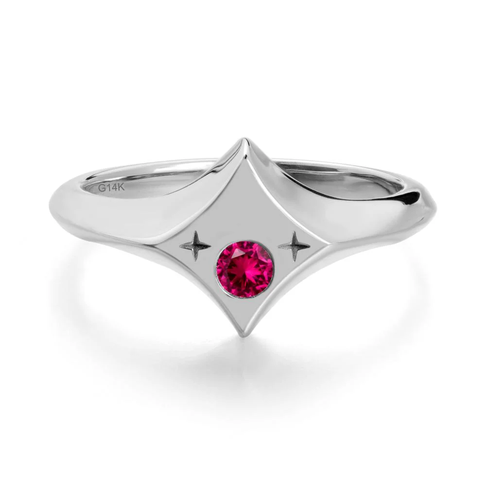 Custom Ruby Zodiac Ring - Image 3