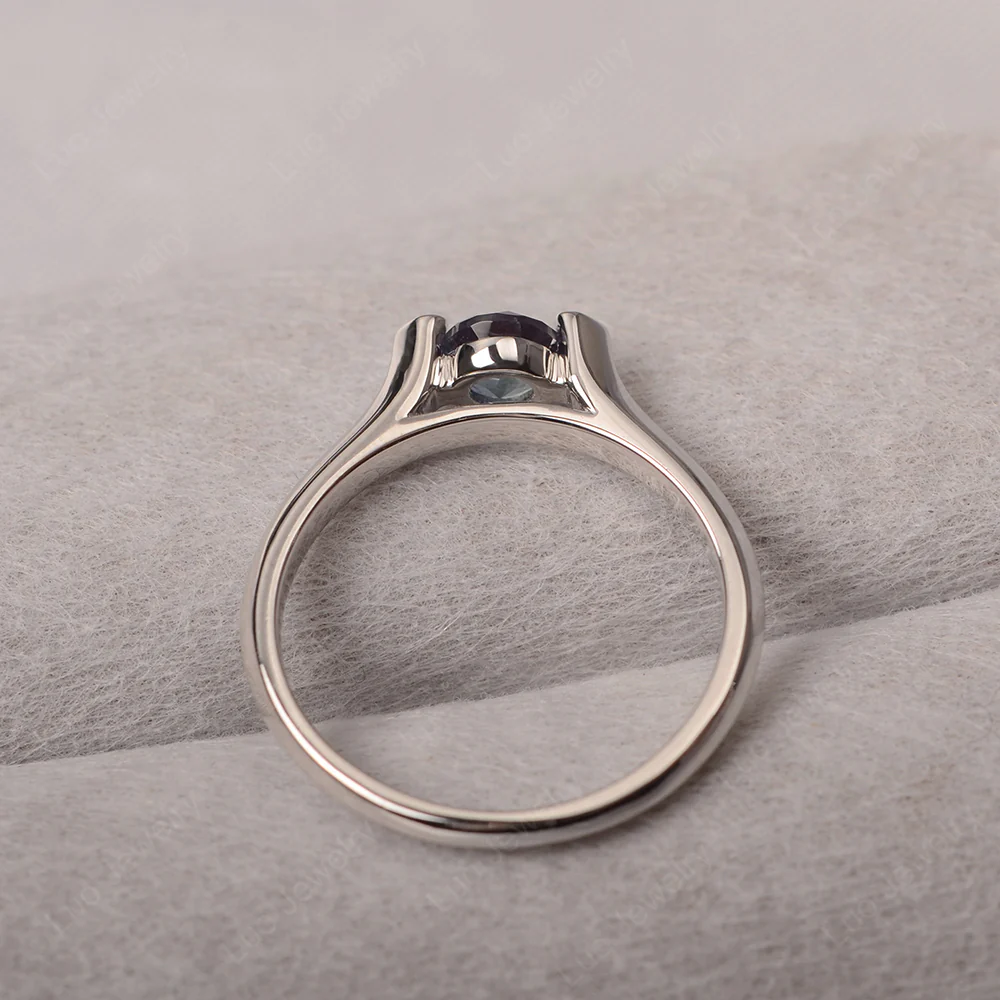 Alexandrite Minimalist Dainty Engagement Ring%Ci|Em|Ga|Gr - Image 4