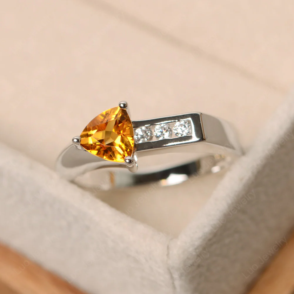 Citrine Arrow Ring