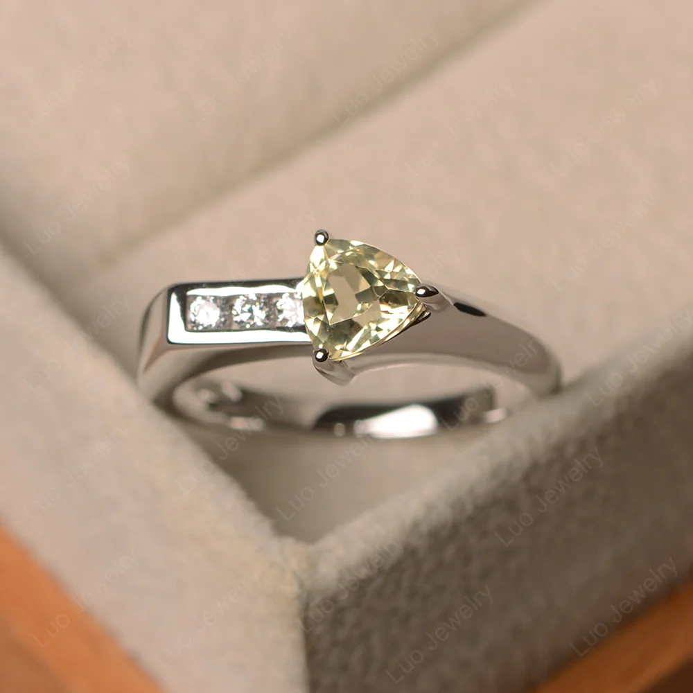 Lemon Quartz Arrow Ring