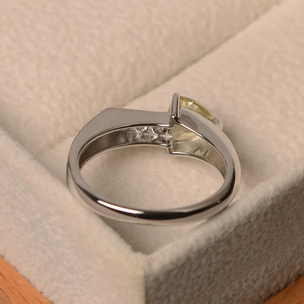 Lemon Quartz Arrow Ring - Image 3