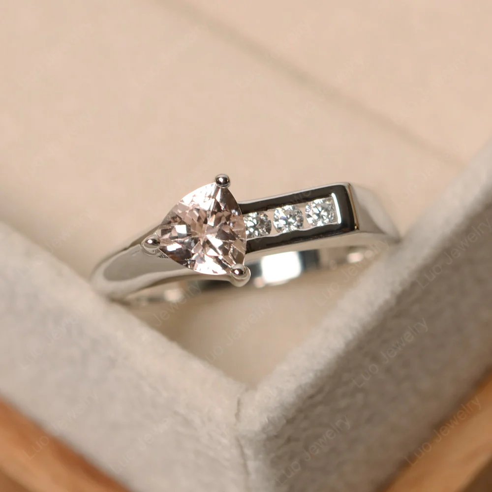 Morganite Arrow Engagement Ring