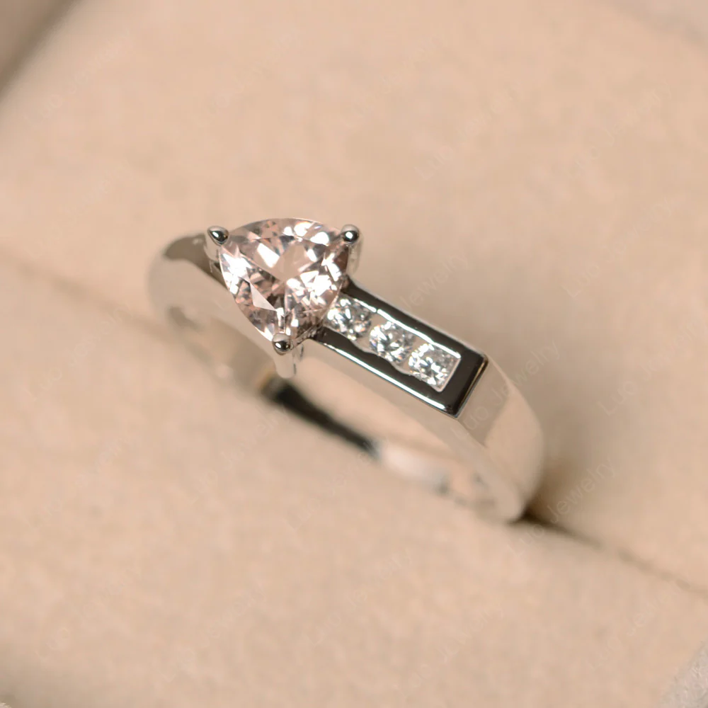 Morganite Arrow Engagement Ring - Image 3
