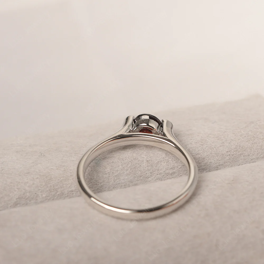 Garnet Minimalist Dainty Engagement Ring%Ci|Em|Ga|Gr - Image 3