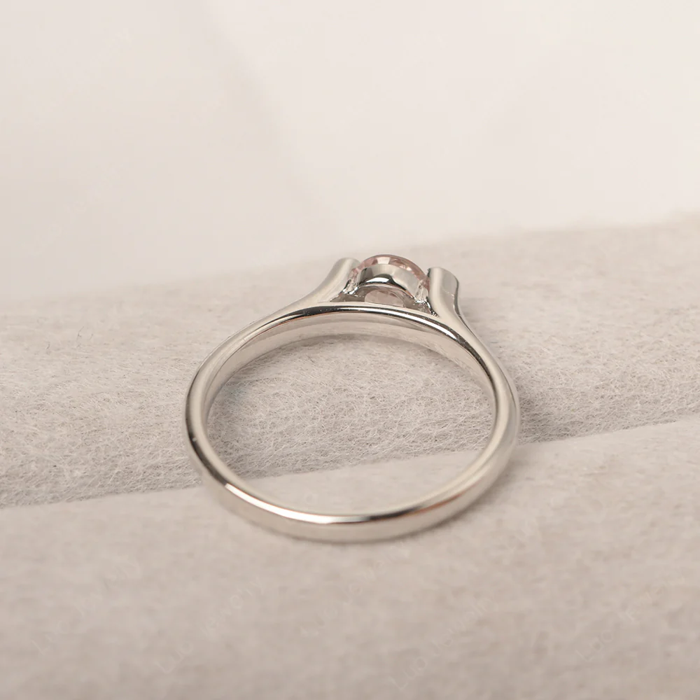 Morganite Minimalist Dainty Engagement Ring%Ci|Em|Ga|Gr - Image 3
