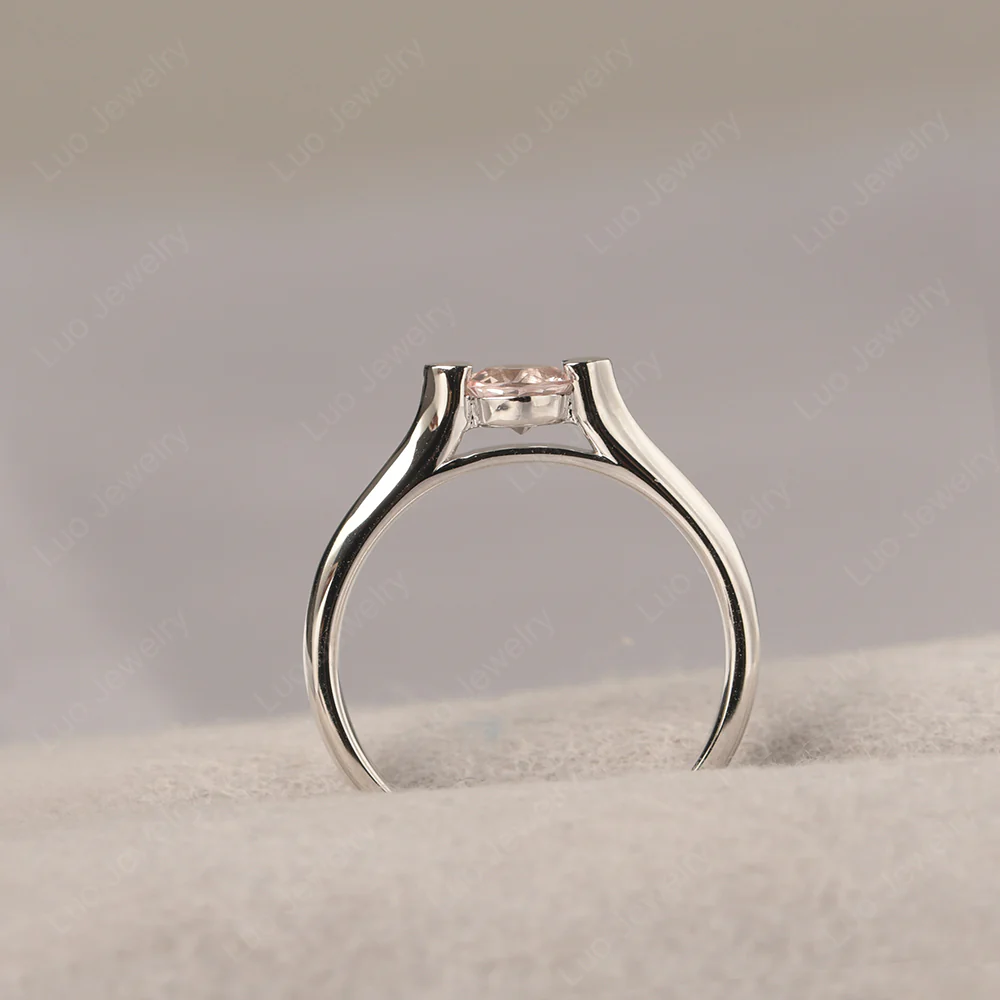 Morganite Minimalist Dainty Engagement Ring%Ci|Em|Ga|Gr - Image 4