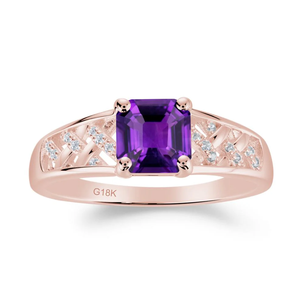 Delicate Amethyst Promise Ring - Image 5