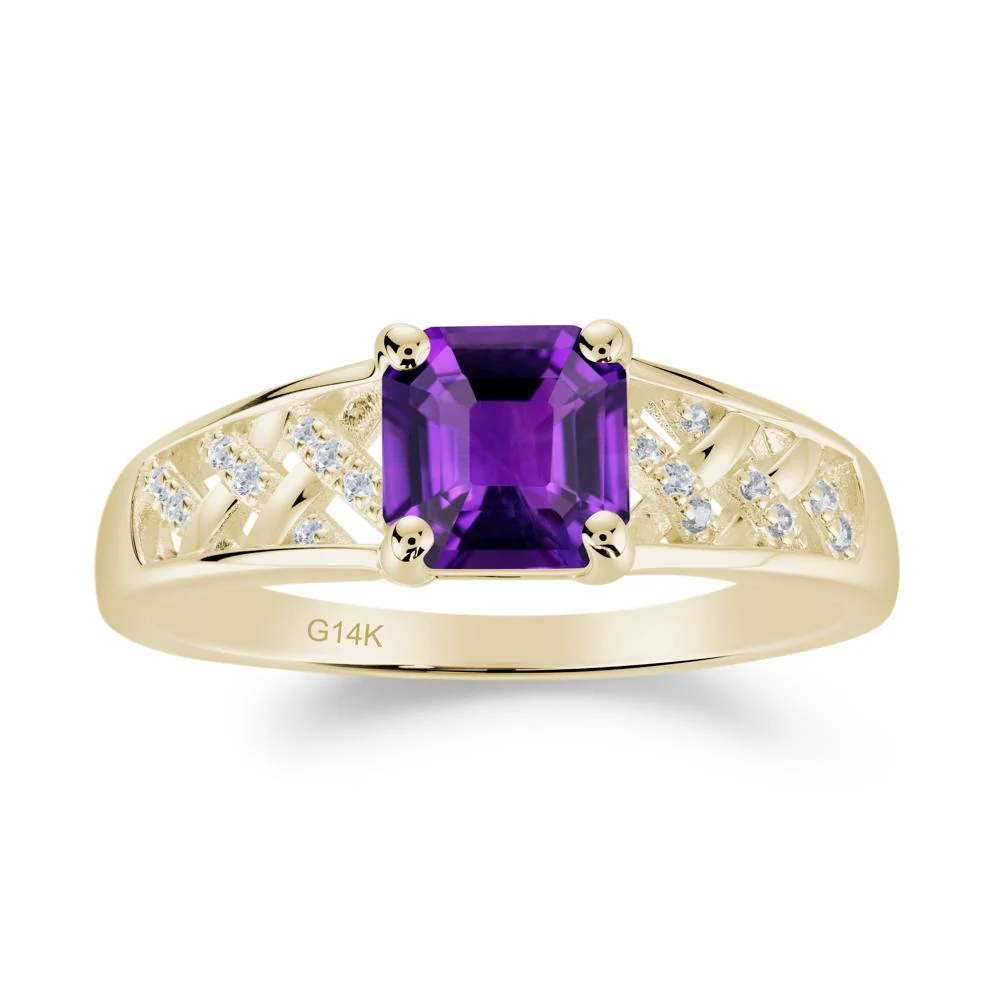 Delicate Amethyst Promise Ring - Image 8