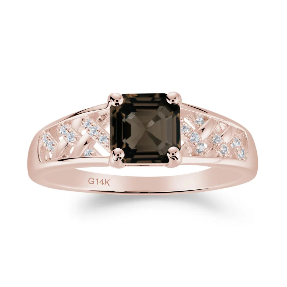 Delicate Smoky Quartz Promise Ring