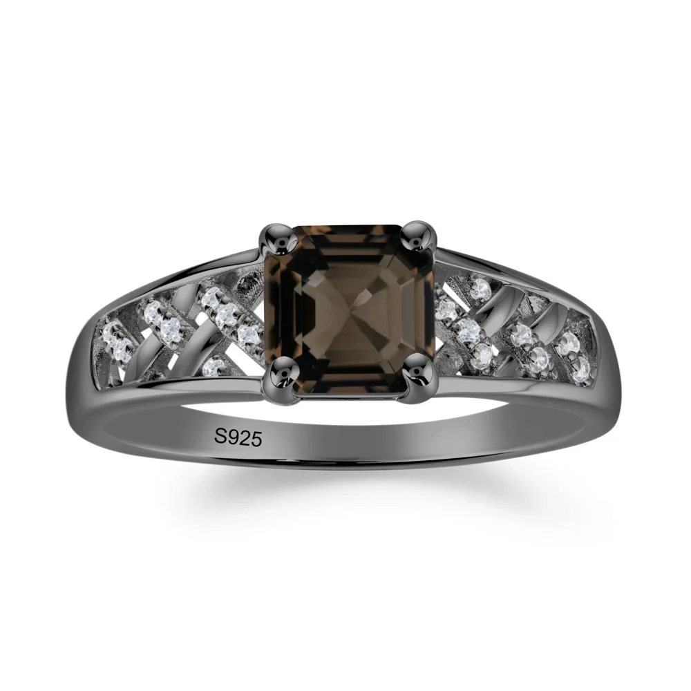 Delicate Smoky Quartz Promise Ring - Image 5