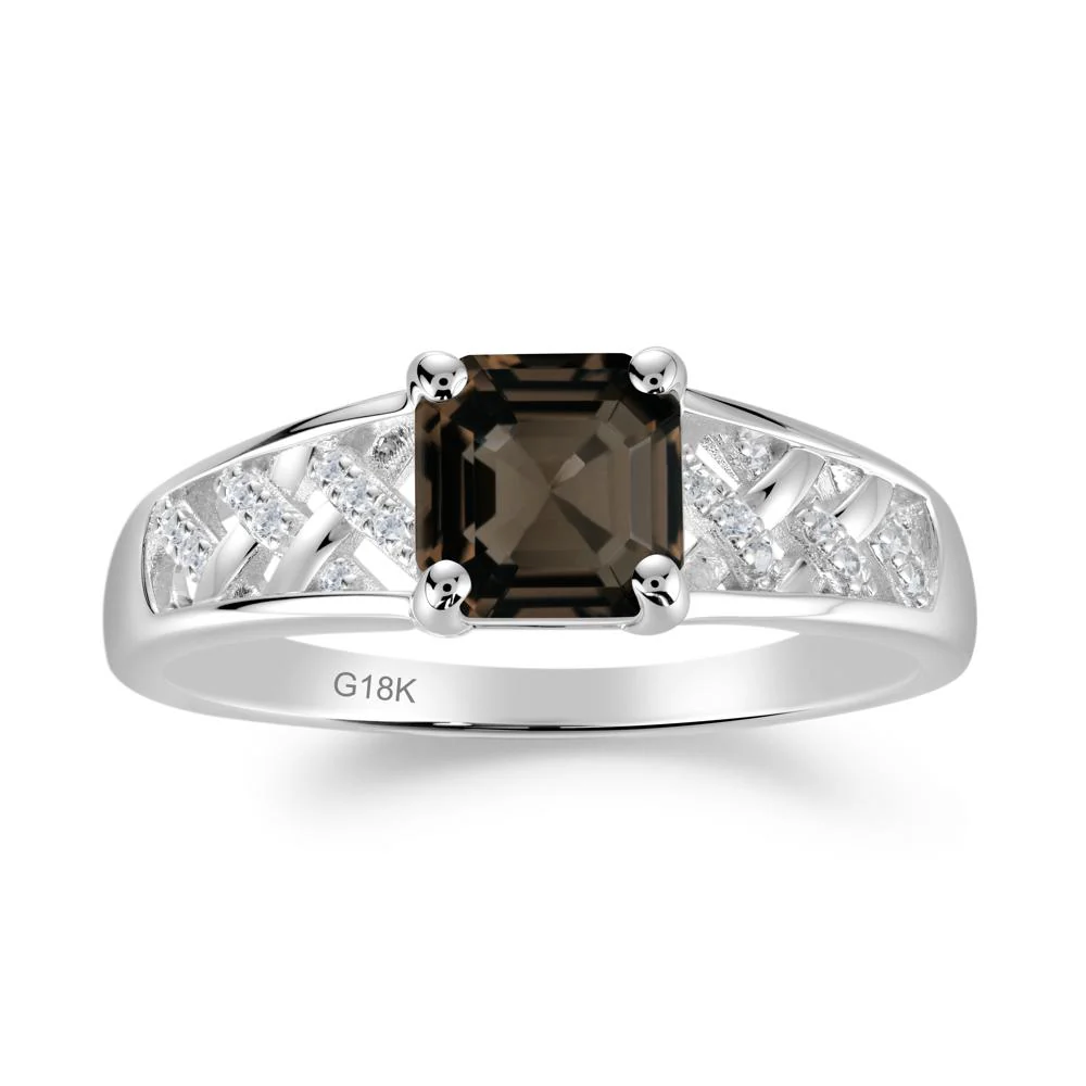 Delicate Smoky Quartz Promise Ring - Image 8