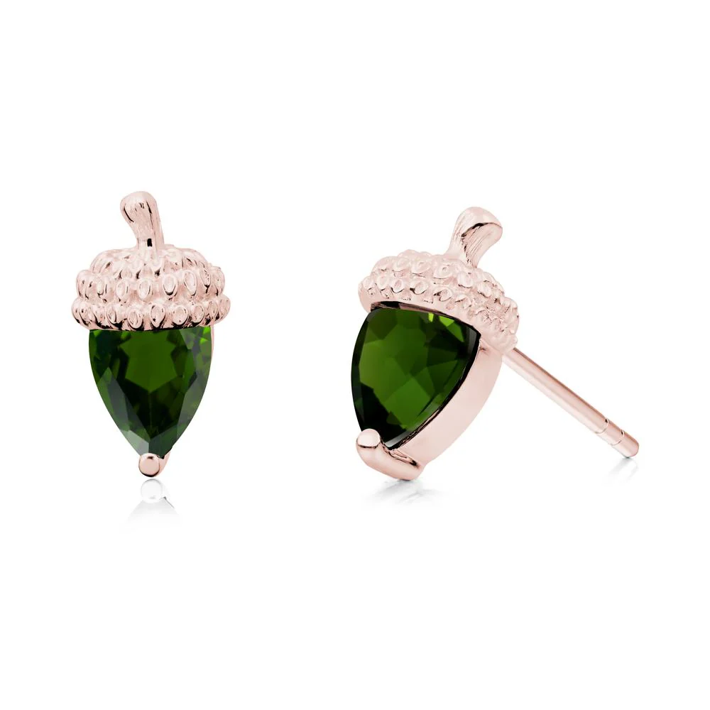 Diopside Acorn Earrings - Image 4