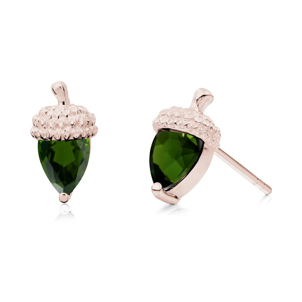 Diopside Acorn Earrings - Image 9