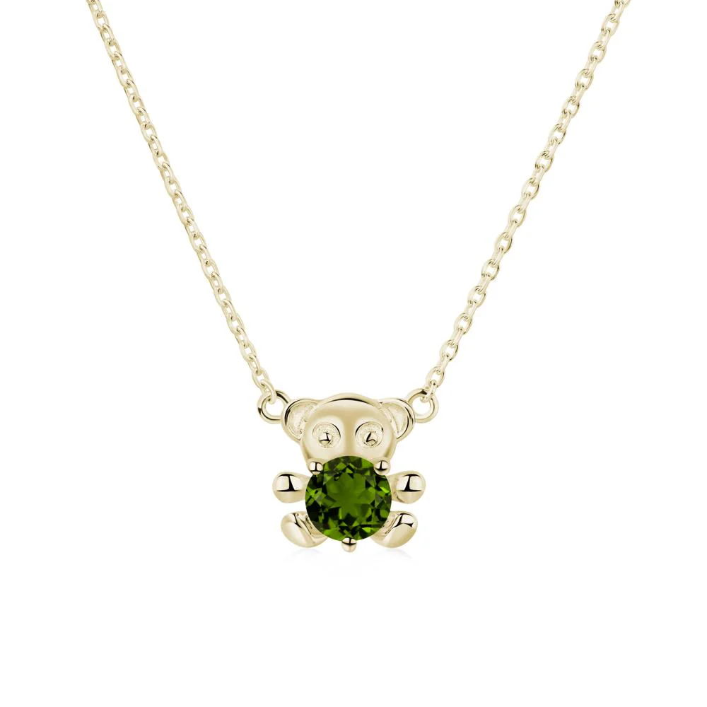 Diopside Bear Necklace