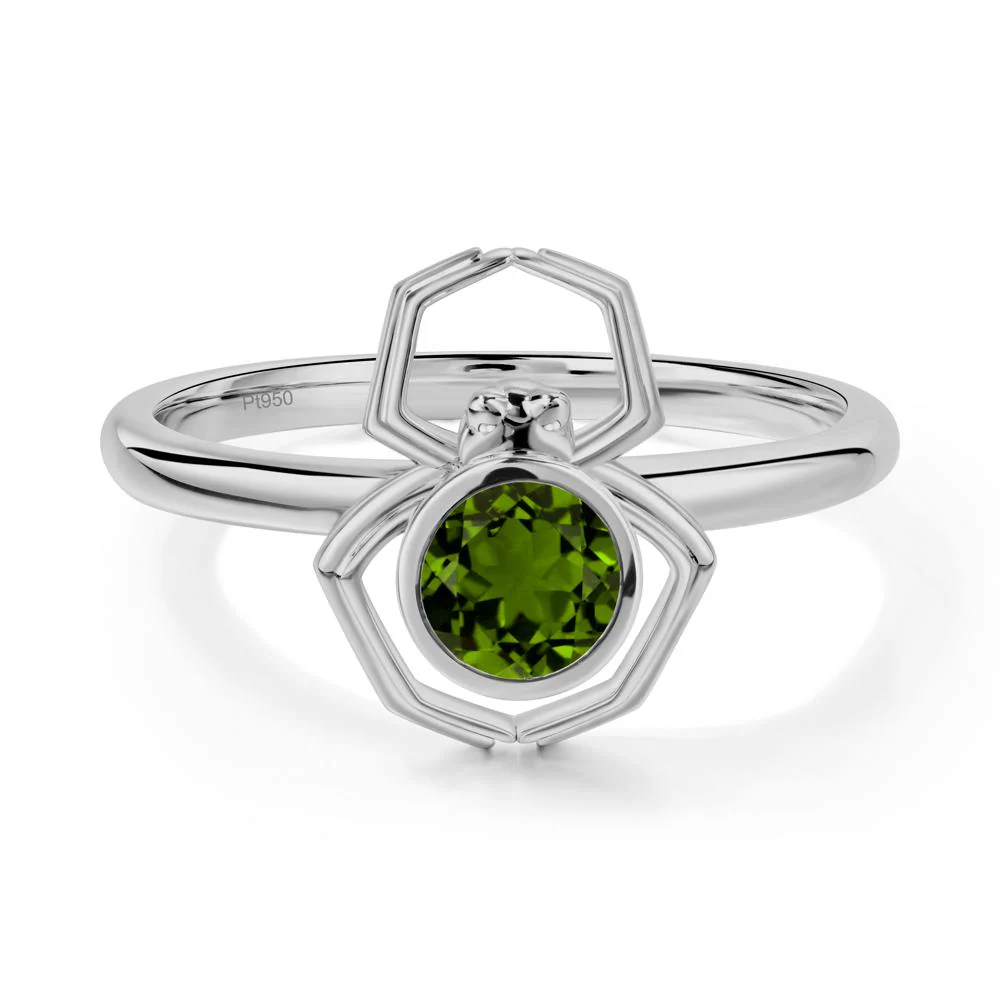 Diopside Bezel Set Spider Ring - Image 4