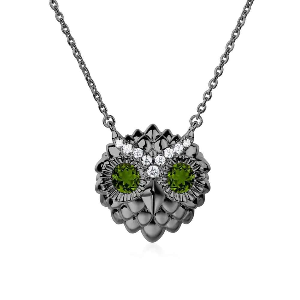 Diopside Owl Necklace - Image 6