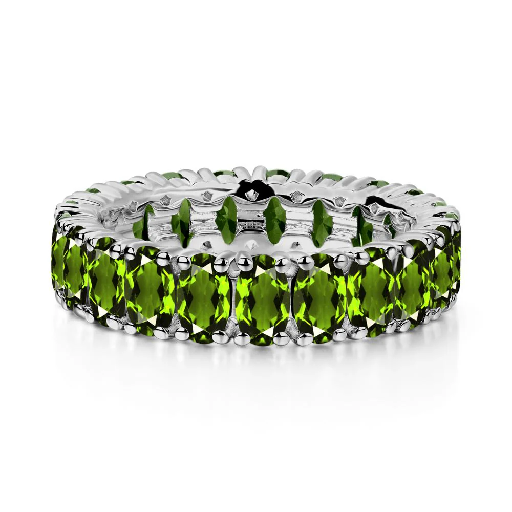 Diopside Wide Band Eternity Ring - Image 3