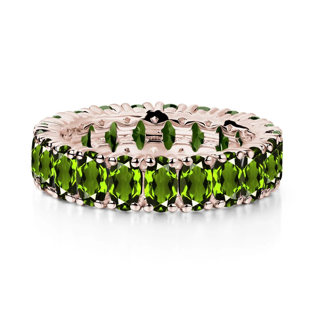 Diopside Wide Band Eternity Ring - Image 4