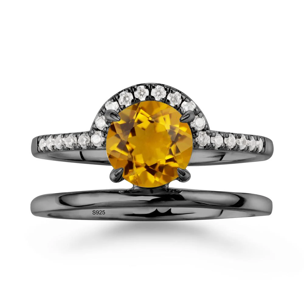 Double Band Creative Citrine Ring - Image 7
