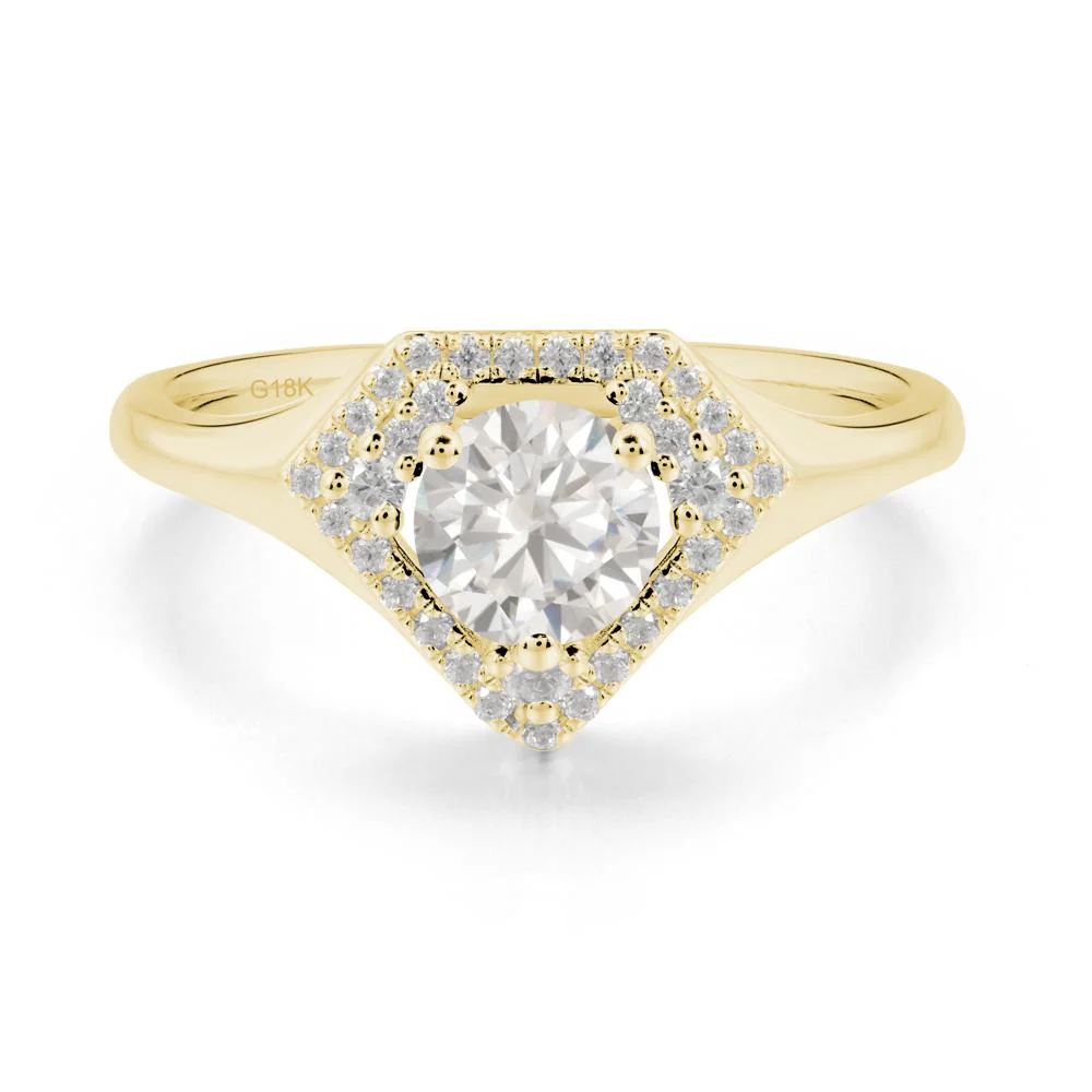 Double Halo Cubic Zirconia Ring - Image 4