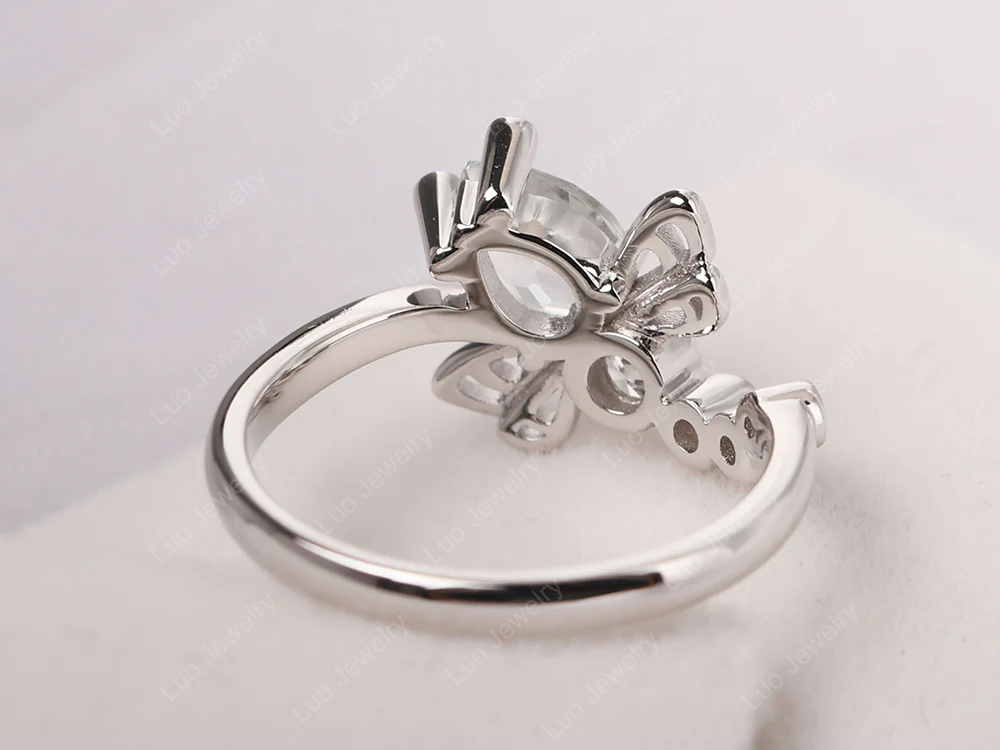 Green Amethyst Dragonfly Ring - Image 3