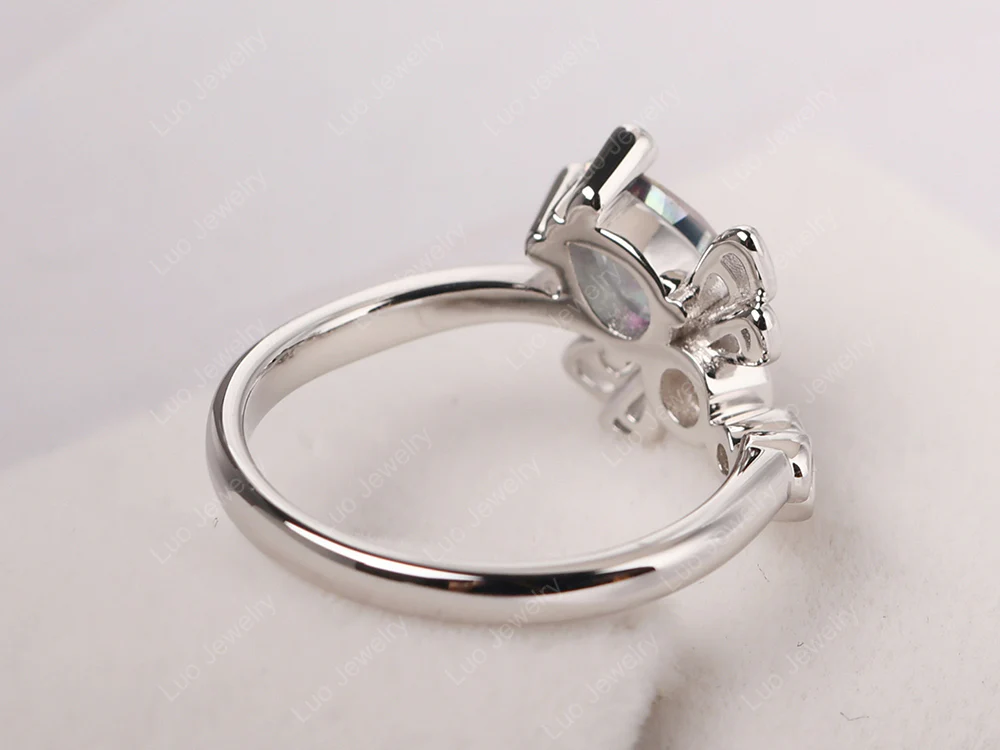 Mystic Topaz Dragonfly Ring - Image 3