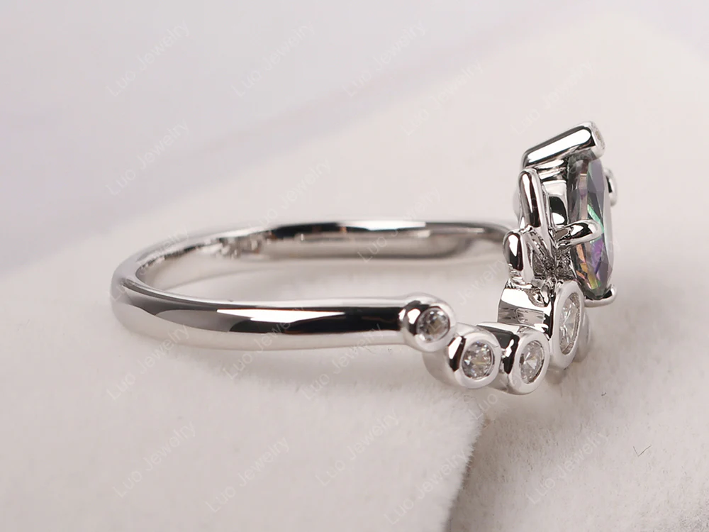 Mystic Topaz Dragonfly Ring - Image 4