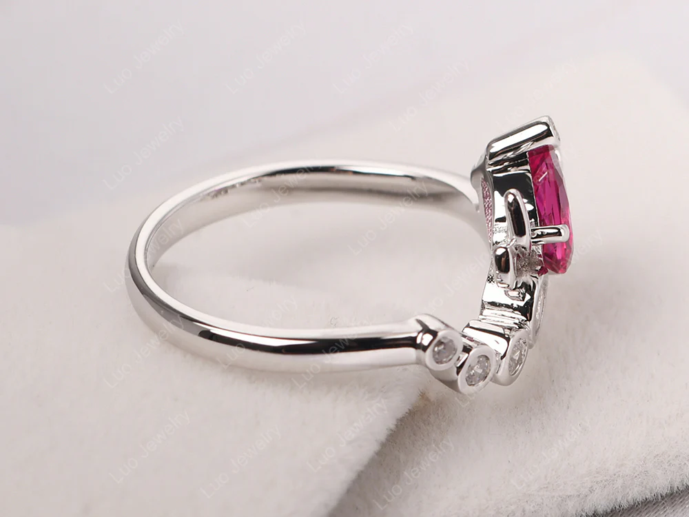 Ruby Dragonfly Engagement Ring - Image 4