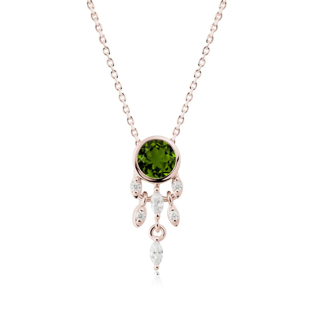 Dreamcatcher Inspired Diopside Necklace - Image 2