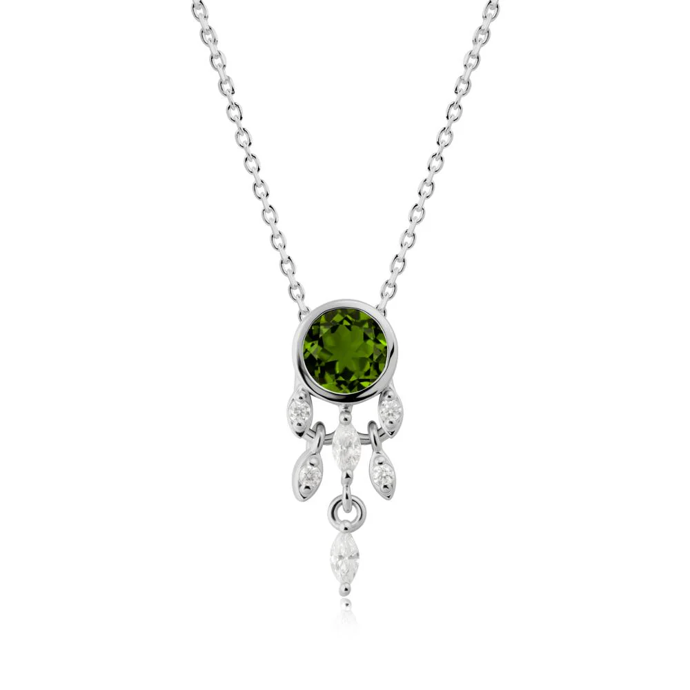 Dreamcatcher Inspired Diopside Necklace - Image 3