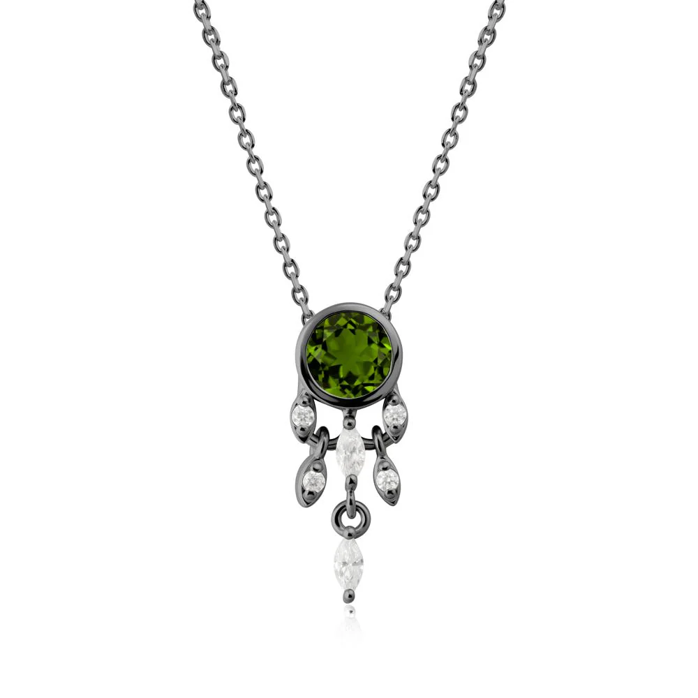 Dreamcatcher Inspired Diopside Necklace - Image 4