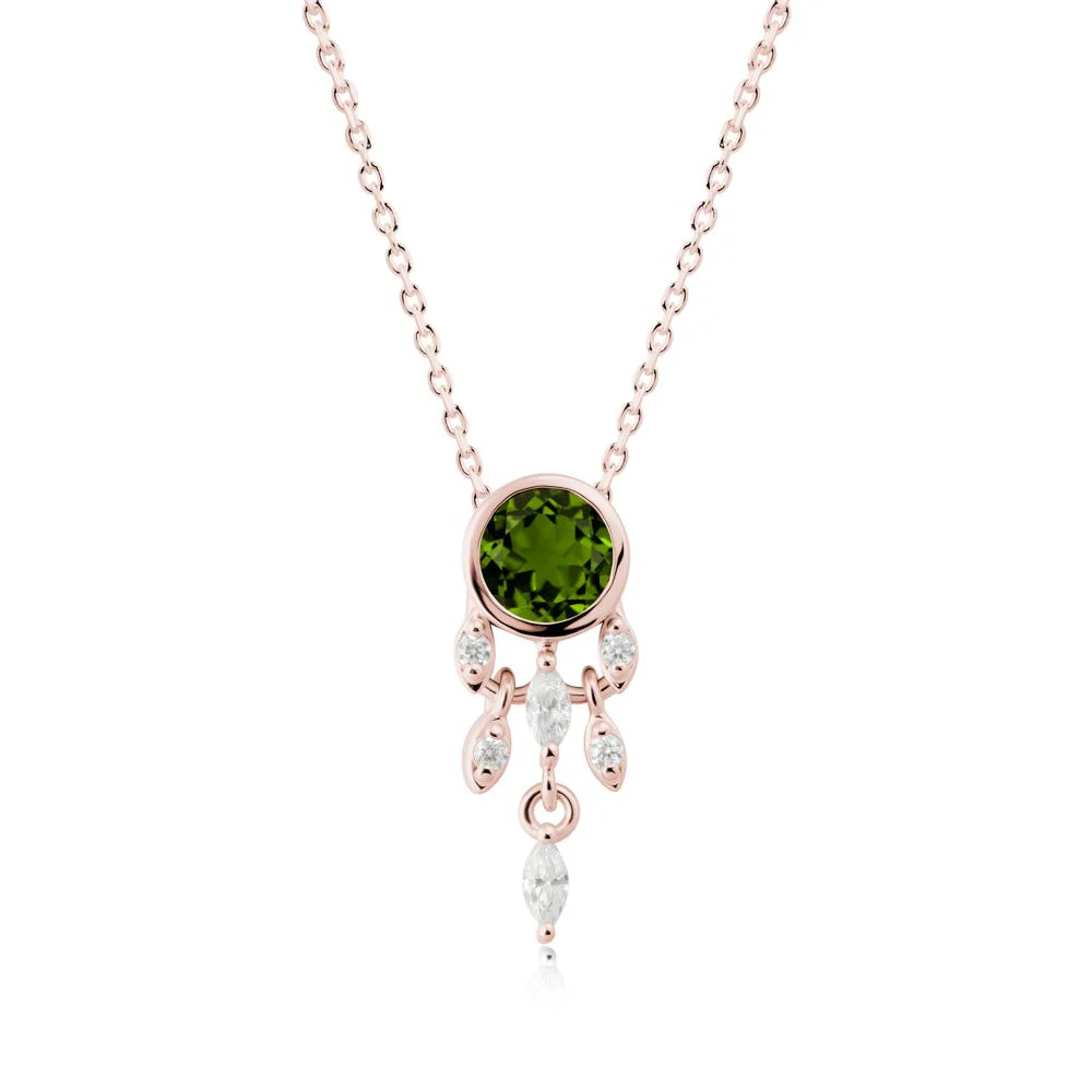 Dreamcatcher Inspired Diopside Necklace - Image 5