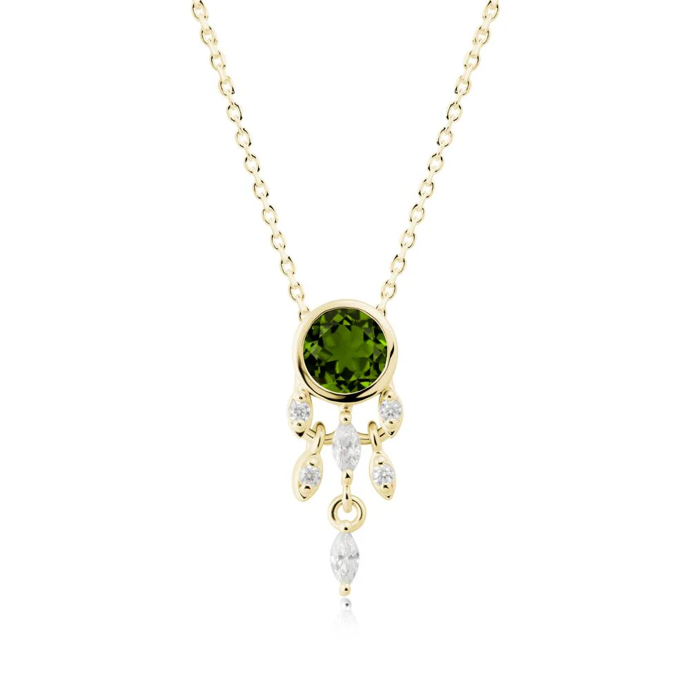 Dreamcatcher Inspired Diopside Necklace - Image 7