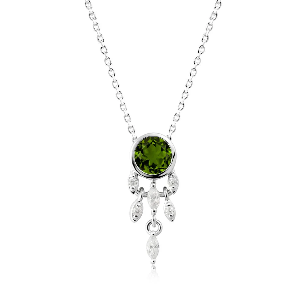 Dreamcatcher Inspired Diopside Necklace - Image 8