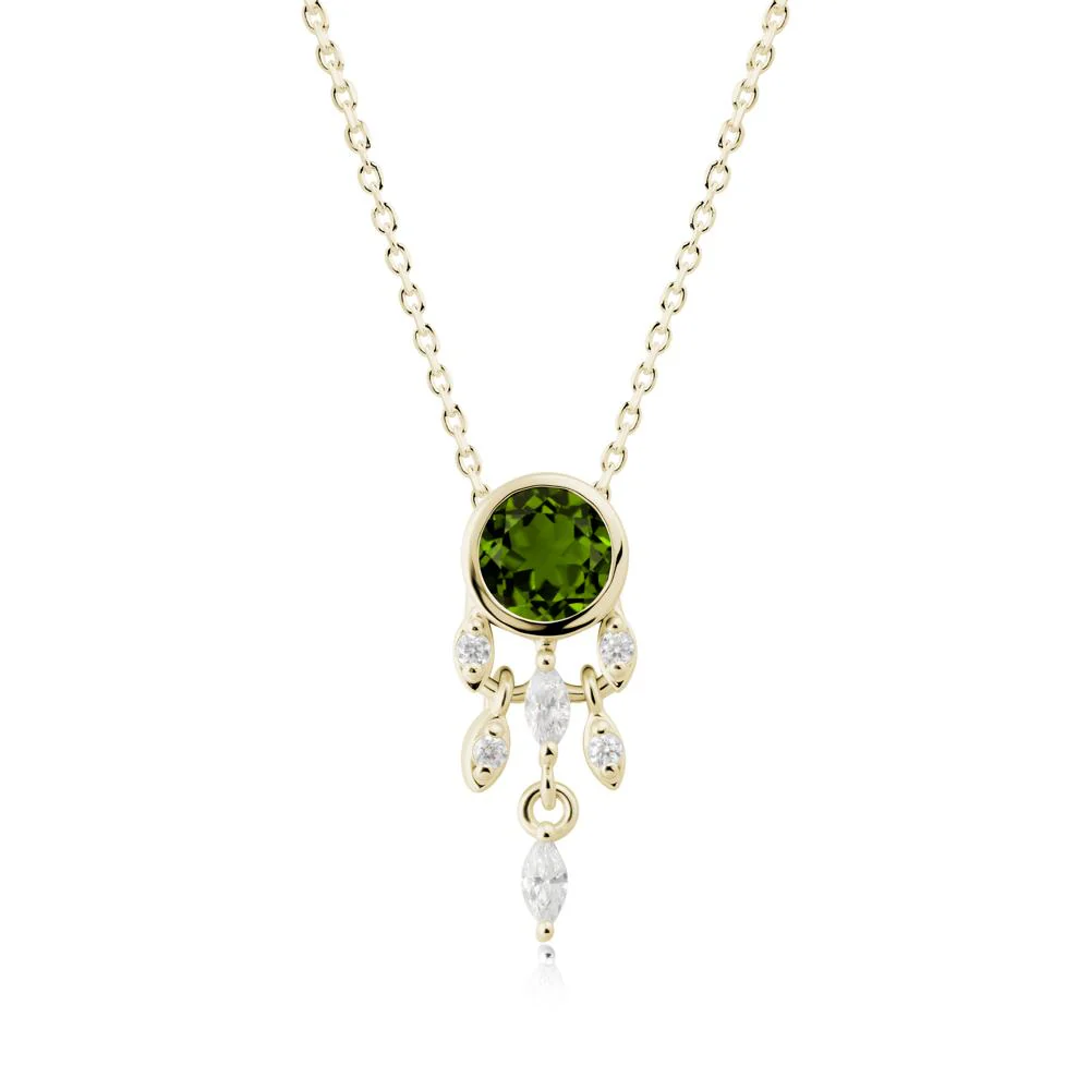 Dreamcatcher Inspired Diopside Necklace - Image 9