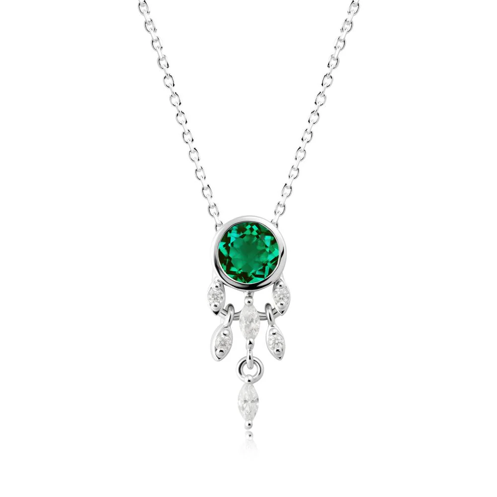 Dreamcatcher Inspired Emerald Necklace - Image 7