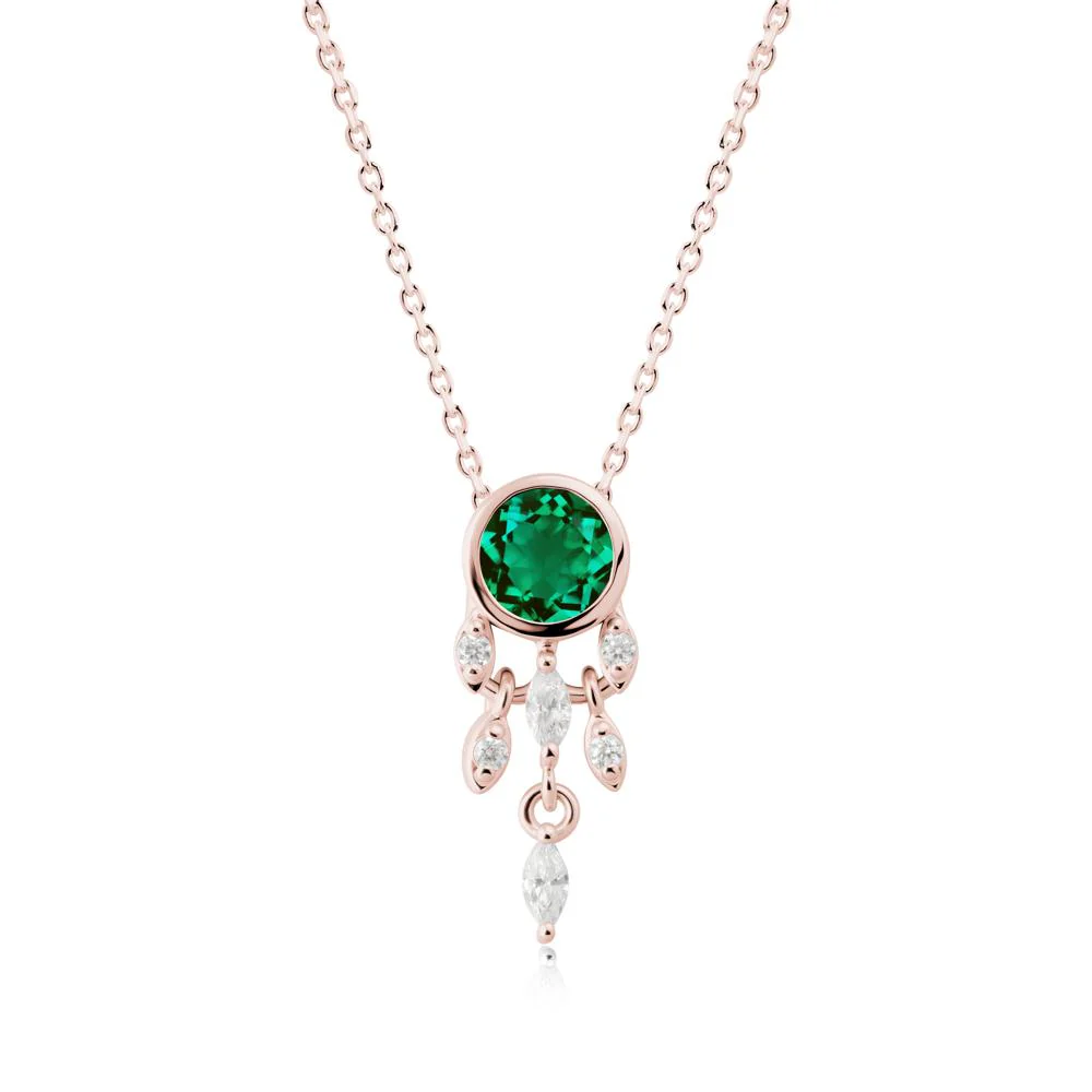 Dreamcatcher Inspired Emerald Necklace - Image 9
